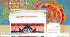 Desktop Screenshot of karenthequilter.com