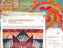 Tablet Screenshot of karenthequilter.com